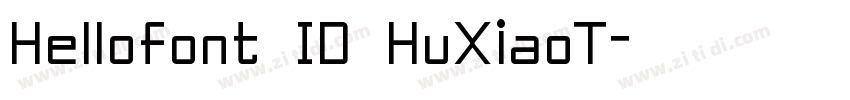 Hellofont ID HuXiaoT字体转换